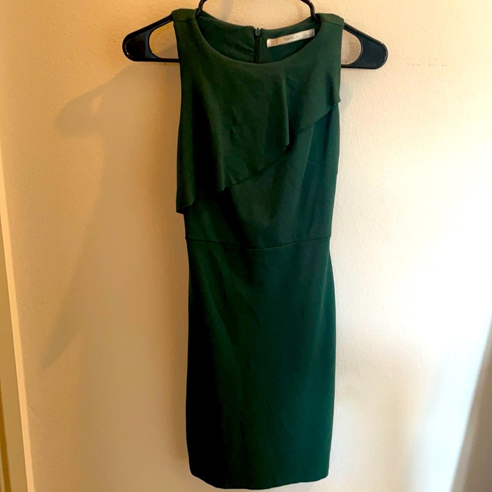 Zara Trafaluc size 25 Forest Green Dress